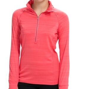 Steve Madden Coral Pink Space Dyed Activewear Top